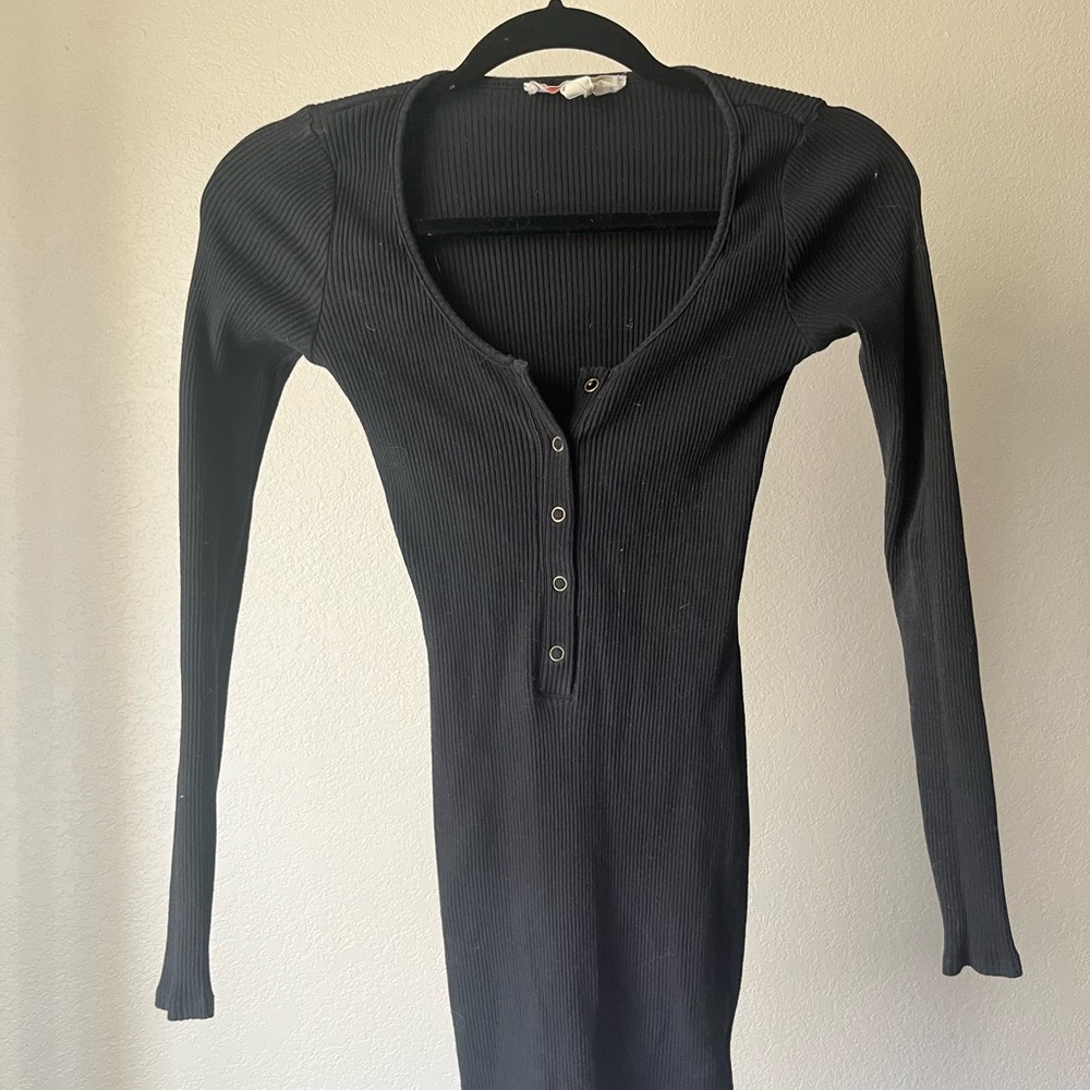 Free people long sleeve mini dress